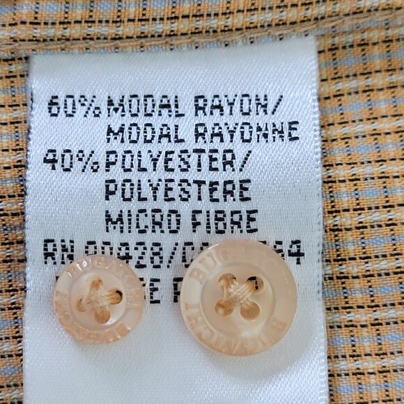 Bugatchi Men's Button-Down Short Sleeve Shirt Size Large Travel Casual Dressy - Picture 8 of 10